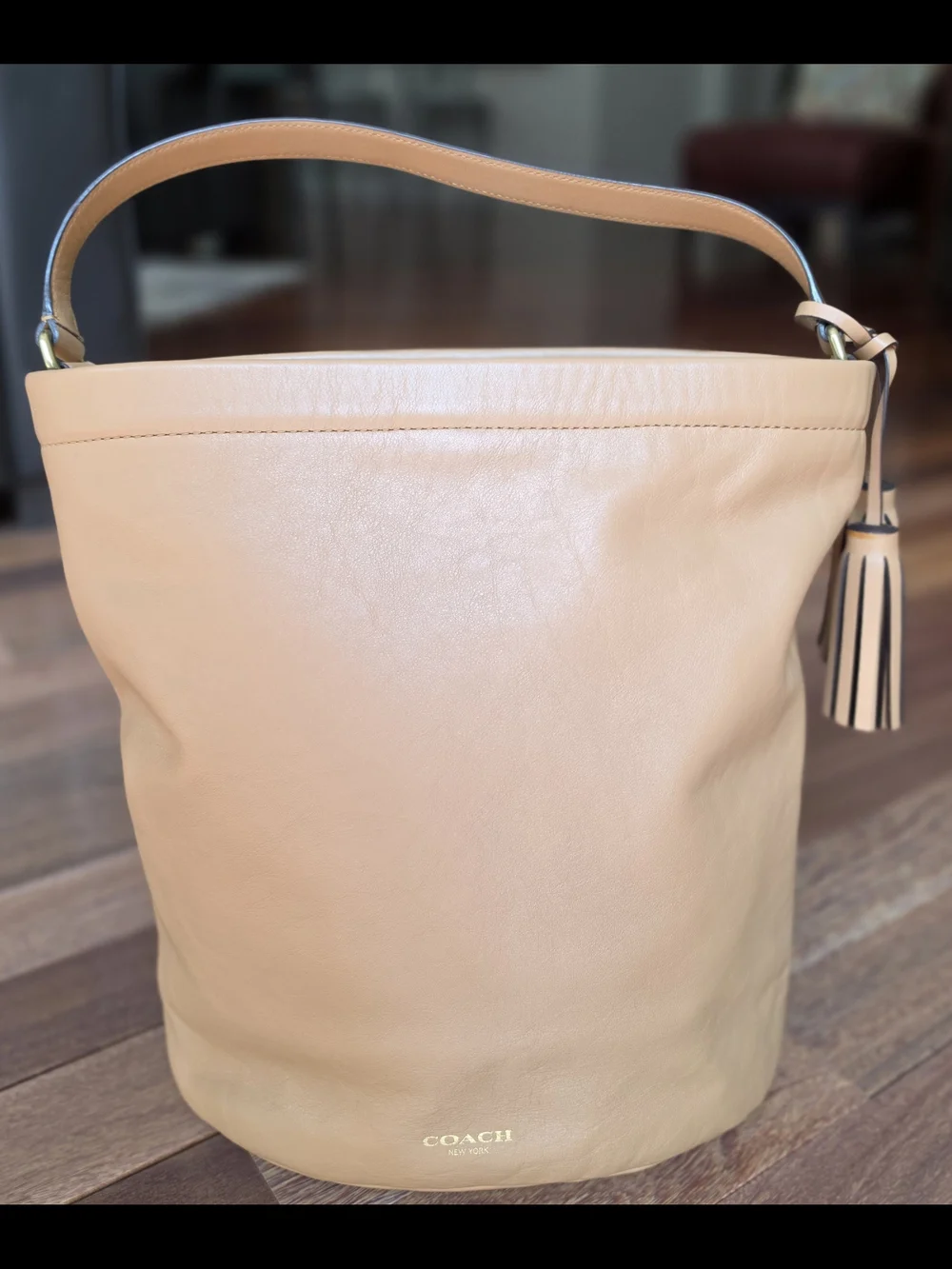 Coach Legacy Pocket Duffle Glove-Tanned Leather Shoulder Bag Style 21193 Like Ne